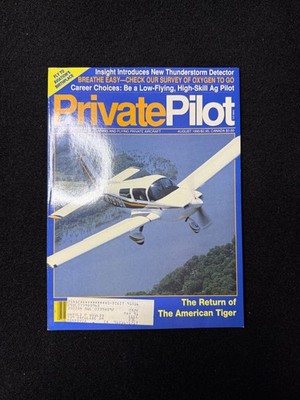 Private Pilot Magazine August 1990 Aviation Aircraft Flying Thunderstorm Detecto