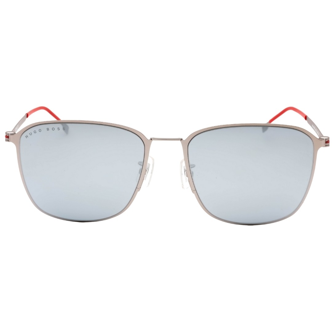 Hugo Boss Extra White ML Lens Matte Ruthenium Silver Sunglasses