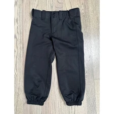 Kids Rip It  Softball Pants Black Elastic Bottom Youth Sportswear