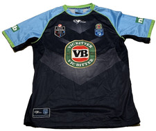Classic State of Origin NSW Blues VB Rugby League Jersey Shirt. Size Men's XL