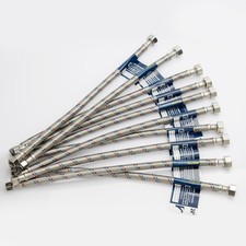 24'' Faucet Hose Connector 3/8" Comp x 1/2" FIP , Braided Stainless Steel Fau...