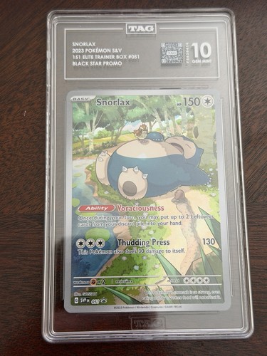 Snorlax graded TAG 10 for sale on eBay