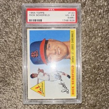 Topps 1955 Dick Schofield #143 PSA St. Louis Cardinals Base Set