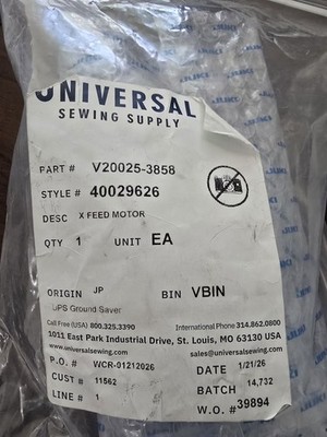 StepSyn 103H7584-8142 Solid Shaft Industrial Stepper  x feed Motor genuine juki