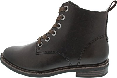 Marco Tozzi Damen Schnürstiefel braun