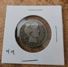 1899 P circulated Barber quarter