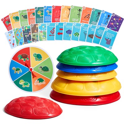 Kids Balance Stepping Stones Sensory Obstacle Course 6 PCS Sea Turtle