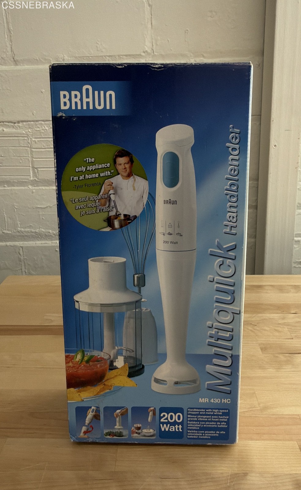 Braun Multiquick MR430HC High Speed Hand Blender w/Chopper Whisk Beaker, SEALED