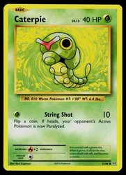 Caterpie 3/108 XY Evolutions Common Pokémon TCG