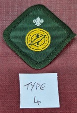 UK GB Proficiency - Explorer Scout Badge 1981 to 1991 (Rough White Back)