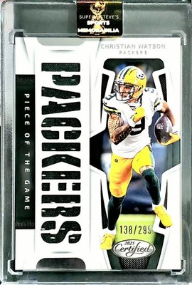   Christian Watson /299 2025 Panini Certified - Piece of the Game  WOW!