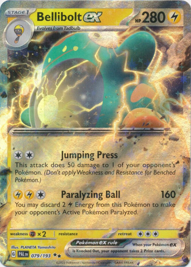 Bellibolt ex - 079/193 - Double Rare Near Mint Paldea Evolved