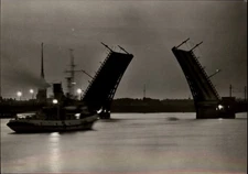 RPPC Drawbridge Leningrad Russia vintage postcard r790