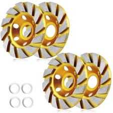 4 Inch Concrete Stone Ceramic Turbo Diamond Grinding Cup Wheel,12 Segs Heavy Dut