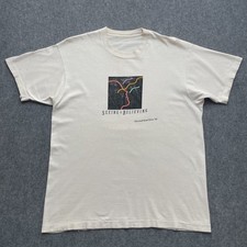 Vintage 1990 Microsoft Road Show T-Shirt Seeing Is Believing XL White Trashed