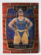 2022 Panini Select WWE Nikki A.S.H Cross Red Wave Concourse #54