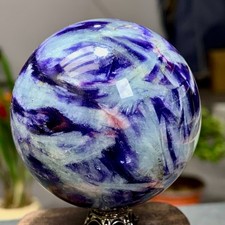 243G Natural Charoite Quartz Sphere Crystal mica Ball Reiki Healing Decor Gift