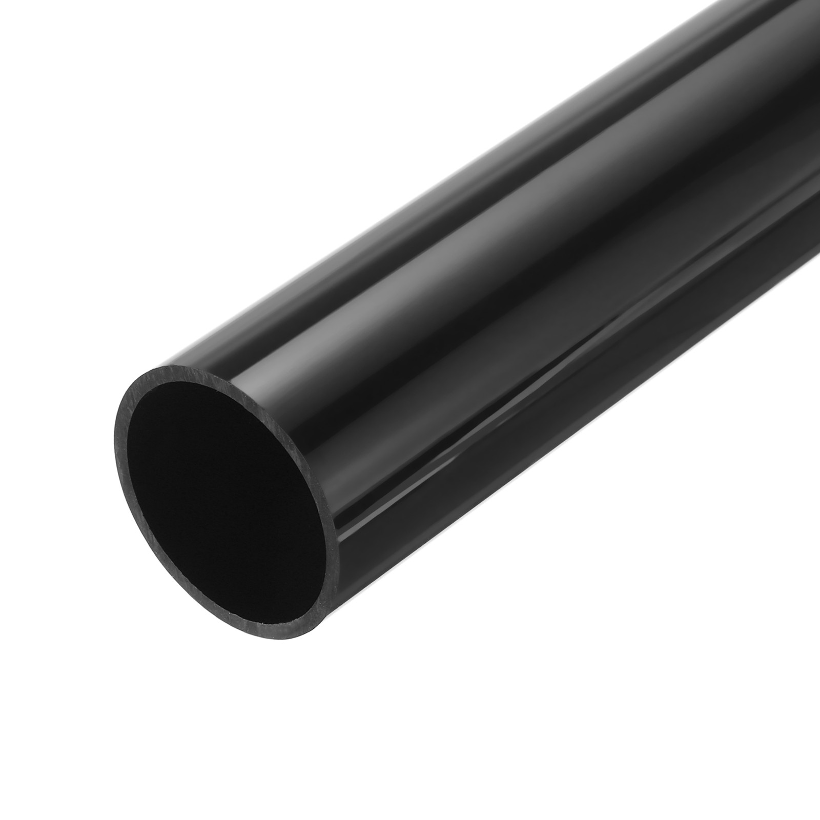 PVC Rigid Round Pipe 45mm(9/5") ID 50mm OD 350mm Black High Impact