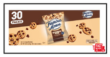 Famous Amos Original Recipe Chocolate Chip Bite-Size Cookies, 30 Pack Box, 30 oz