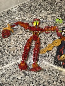 Lego Bionicle Toa Jaller Inika 8727 Complete With Zamors & /Instructions