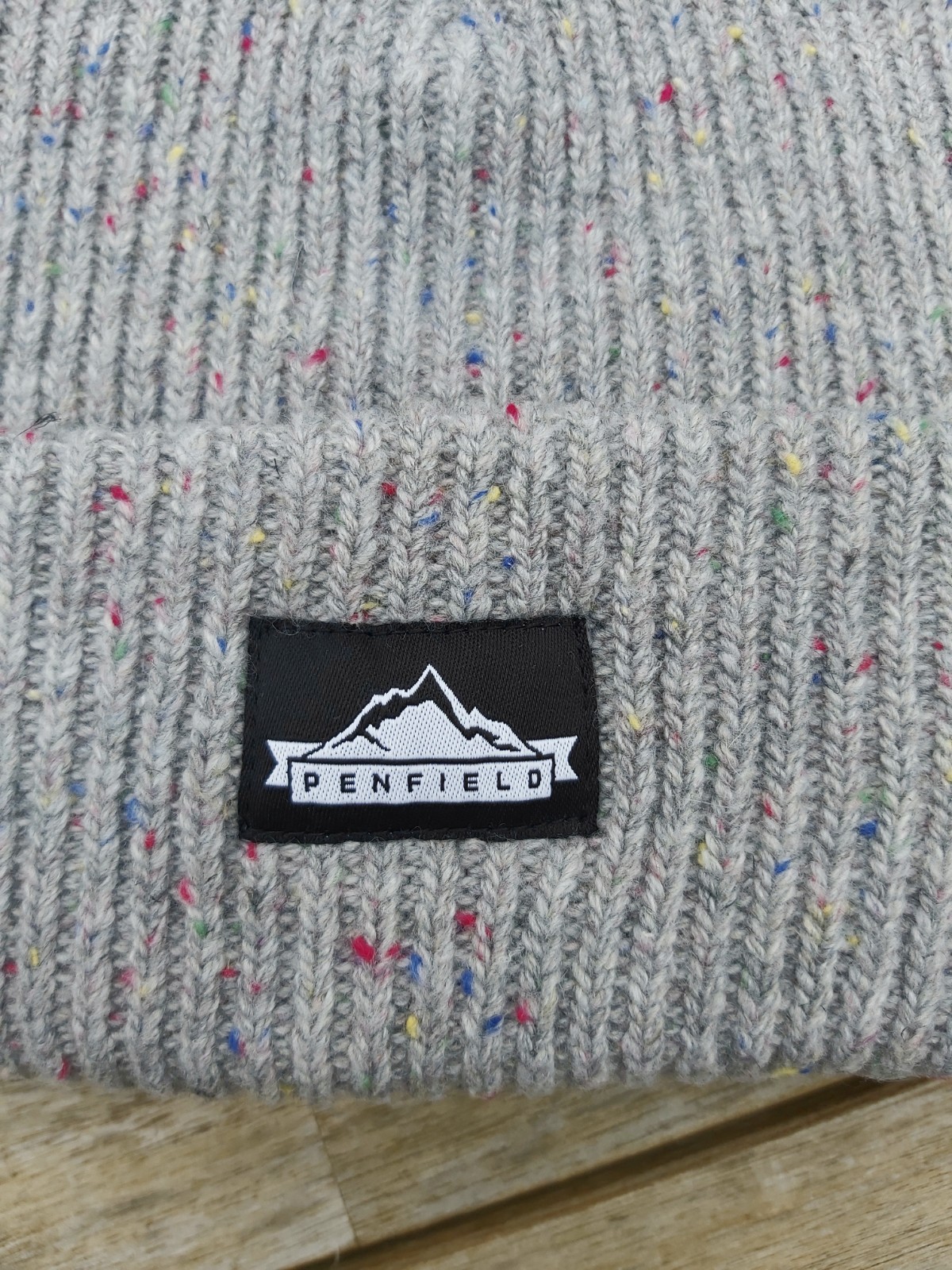 PENFIELD Chunky Grey Fleck  BEANIE Hat Cuff *Super Warm* TAGS
