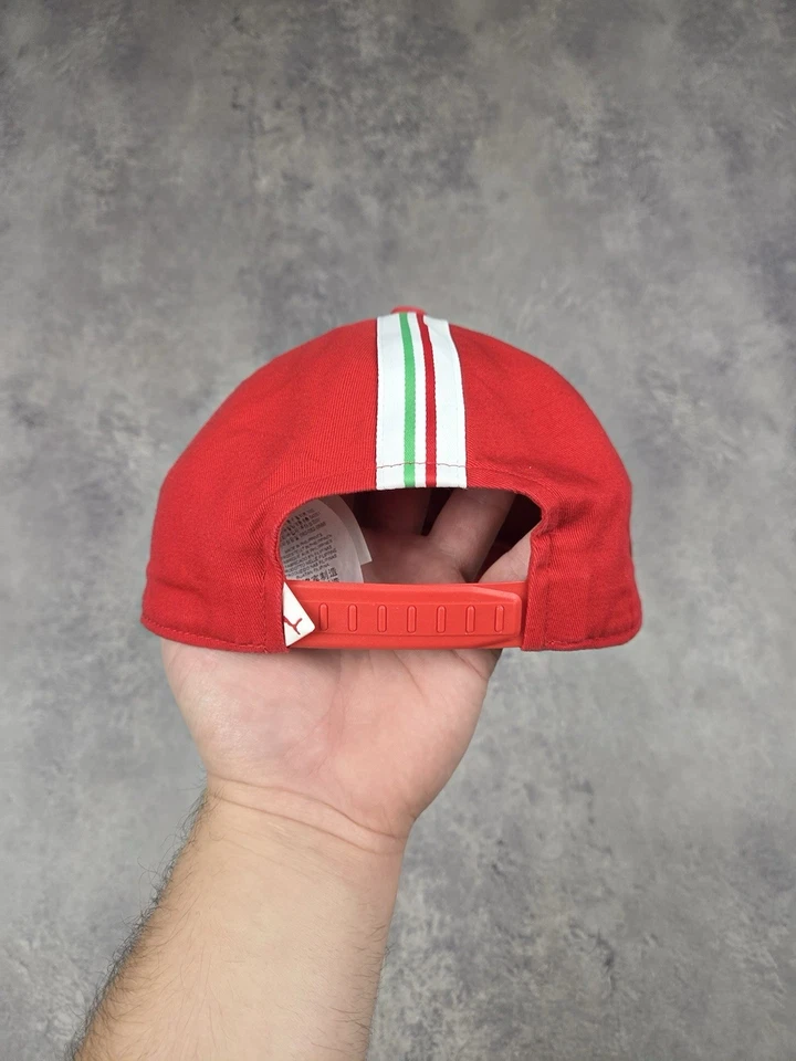 Vintage Cap Puma Ferrari Racing Hat Y2K White Car Men’s Nascar Formula F1 - Image 3 of 4