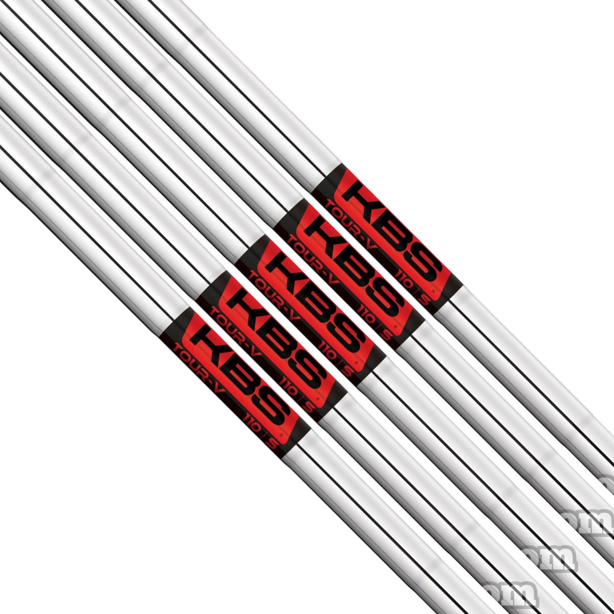 KBS Tour-V Steel Iron Shafts .355 Taper Tip Stiff Flex 110g 6-PW