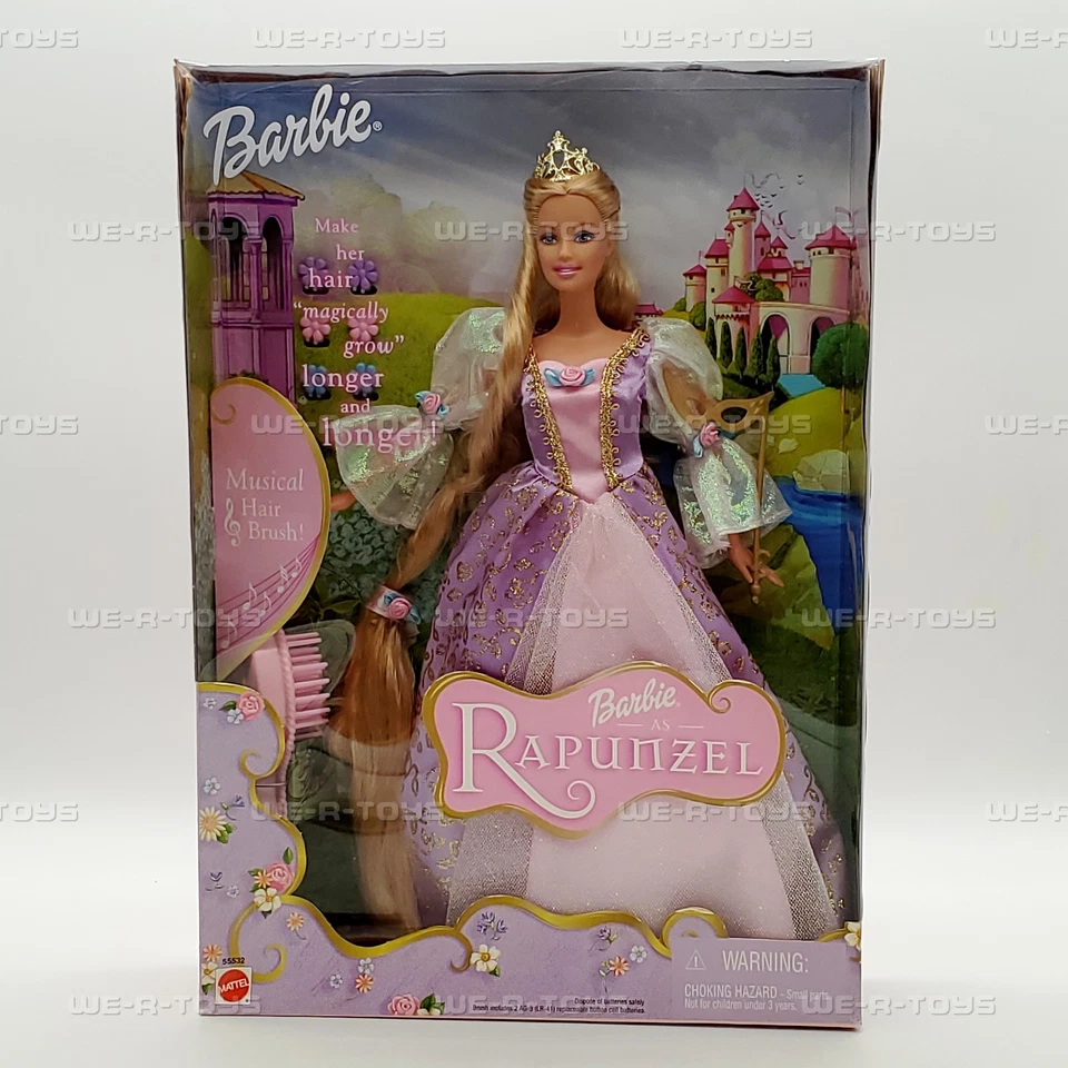 Muñeca Barbie como Rapunzel con cepillo musical 2001 Mattel 55532 Foto 2 de 4