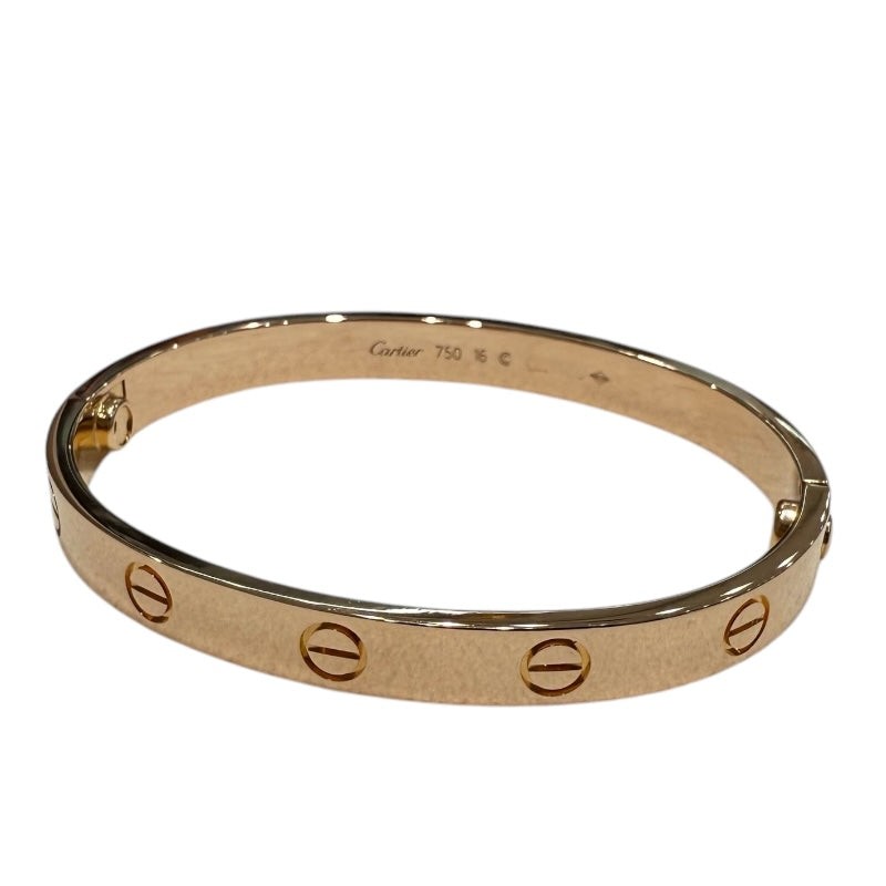 Cartier Love Bracelet 18K Rose Gold Size 17 Model 020