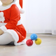 Lot de 3 boules de pétanque en bois pour jeux récréatifs, activités parc et