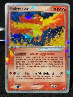 Moltres Ex 115/112 NM Feuerrot Blattgrün - Pokemon Near Mint