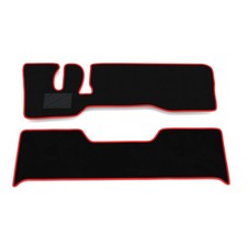 Tappetini compatibili con Mitsubishi Canter doppia cabina - posteriore unito