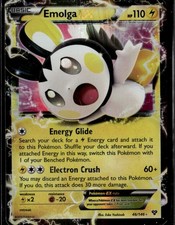 Emolga EX Ultra Rare XY Base Set 46/146 Fire Holo Pokemon Card