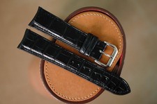 Handmade black color JLC Jaeger LeCoultre strap size 20/18 or any size 