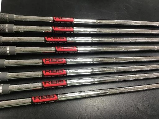 TaylorMade P-770 lefty Iron Set 4-9,Pw,Aw 8pc Flex Stiff KBS Tour FLT 120 Steel - Image 4 of 4
