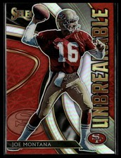 2020 Panini Select #U7 Joe Montana Unbreakable Prizm Silver