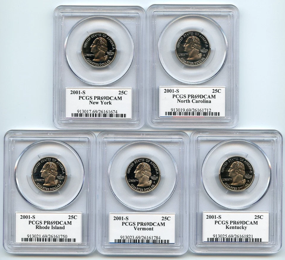 2001 S Clad State Quarter Set PCGS PR69DCAM - Image 2 of 2