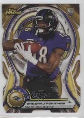 2015 Finest Atomic Rookie Die-Cuts Gold Refractor /199 Breshad Perriman RC 3c9