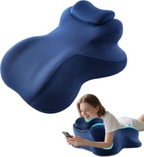 Extra Large Ergonomic Memory Foam Wedge Pillow for Stomach Sleeping, Reading