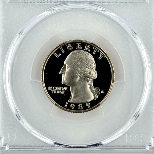 1989 S Washington Quarter PR 70 DCAM PCGS Clad 25c Best Top Grade Free Shipping - Picture 3 of 8