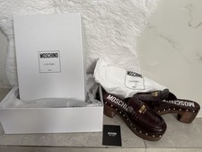 Moschino Clogs Size 35 Preowned In Box