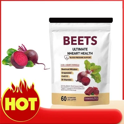 Rote-Bete-Ergänzung (enthält Nitrat + Traubenkern + Coenzym Q10 + Vitamin B) - Bild 1 von 4