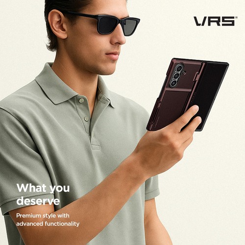 For Galaxy Z Fold 7 Case VRS DESIGN Modern Go 360 Screen Protector Wallet Cover - Picture 5 of 18