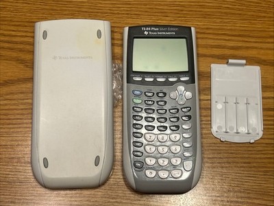 WORKING TI 84 PLUS Silver Edition Calculator Ex Cond w/ light screen mks (omicr3