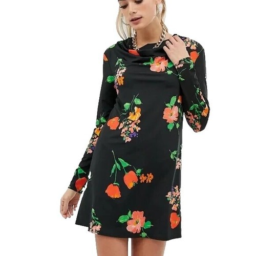 long spring dress with sleeves FARM Rio Floral Off the Shoulder Long Sleeve Maxi Dress in Black at Nordstrom, Size Medium