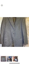 Vintage BURBERRYS 44L Windowpane Check Tweed wool Blazer Super Soft.