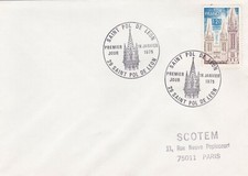 L39 - MARCOPHILIE - SAINT POL DE LEON  -1975