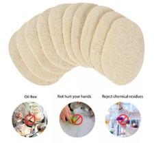 4-Pack Natural Loofah Kitchen Sponges Biodegradable Eco Dishwashing Scrubbers