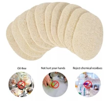 4-Pack Natural Loofah Kitchen Sponges – Biodegradable Eco Dishwashing Scrubbers