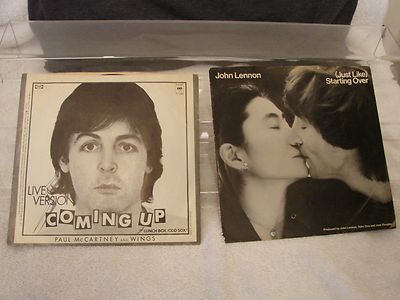 45 RECORDS JOHN LENNON JUST LIKE STARTING OVER